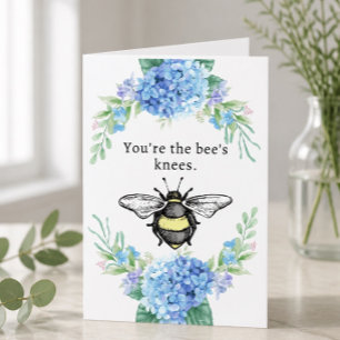5" x 7" Bee's Knees Grußkarte Karte