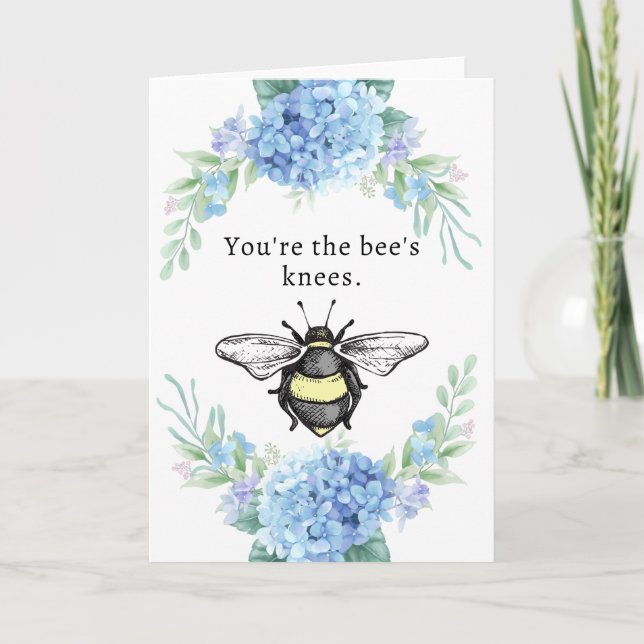 5" x 7" Bienenknochen-Grußkarte Karte (Vorderseite)
