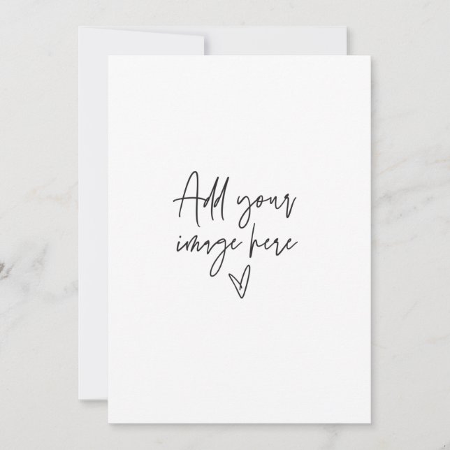 5 x 7 Custom Wedding Invitation Holiday Foto Card Einladung (Vorderseite)