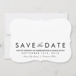 5" x 7" Einfache Klammer Save the Date Vorlage