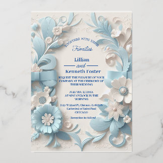 5" x 7" Foil-Einladung Folieneinladung