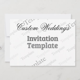 5" x 7" Matte White Einladung