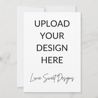 5" x 7" Portrait Card Einladung