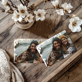 5" x 7" Rustic Real Gold Foil Save the Date Karte