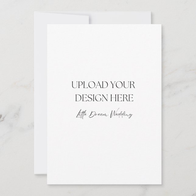 5 x 7 Zoll Hochzeitsprogramm, doppelseitig Einladung (Vorderseite)