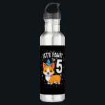 5 Years Old Corgi Dog Lover 5th Birthday Party Out Edelstahlflasche<br><div class="desc">5 Years Old Corgi Dog Lover 5th Birthday Party Outfit</div>