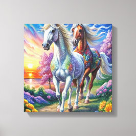 5D Diamond Painting Kit Pferdedesign Wandkunst Leinwanddruck