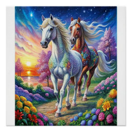 5D Diamond Painting Kit Pferdedesign Wandkunst Poster