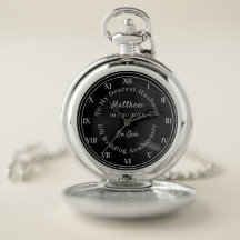 5e anniversaire du Mariage - Montre de poche cadea