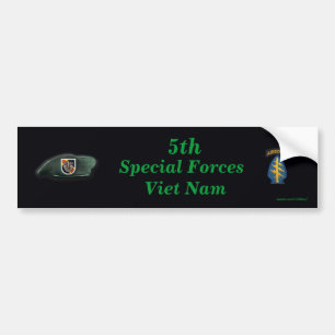 5e Béets verts vietnam vétérinaires Bumper Sticker