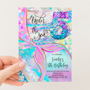 5ème Invitation d'anniversaire de la Sirène sous l
