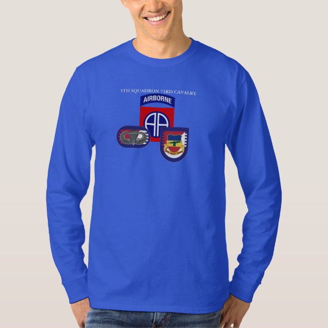 5ème T-SHIRT de DOUILLE de CAVALERIE d'ESCADRON (Devant)