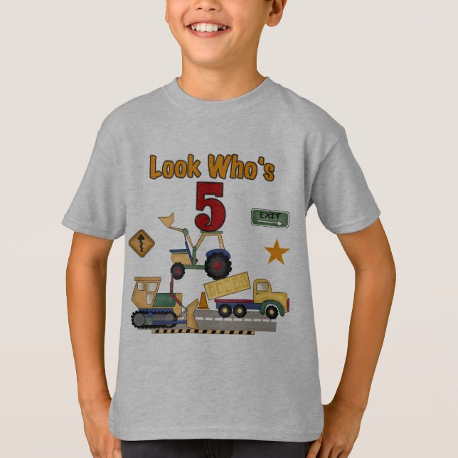 5èmes T-shirts et cadeaux d'anniversaire de (Devant)