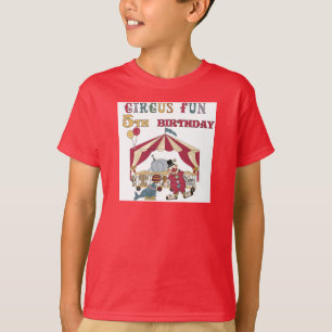 5èmes T-shirts et cadeaux d'anniversaire de cirque