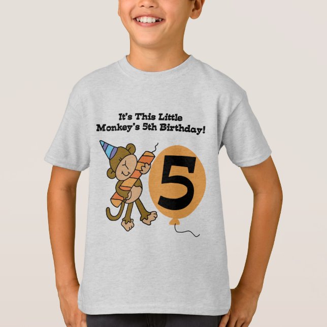 5èmes T-shirts et cadeaux d'anniversaire de petit (Devant)
