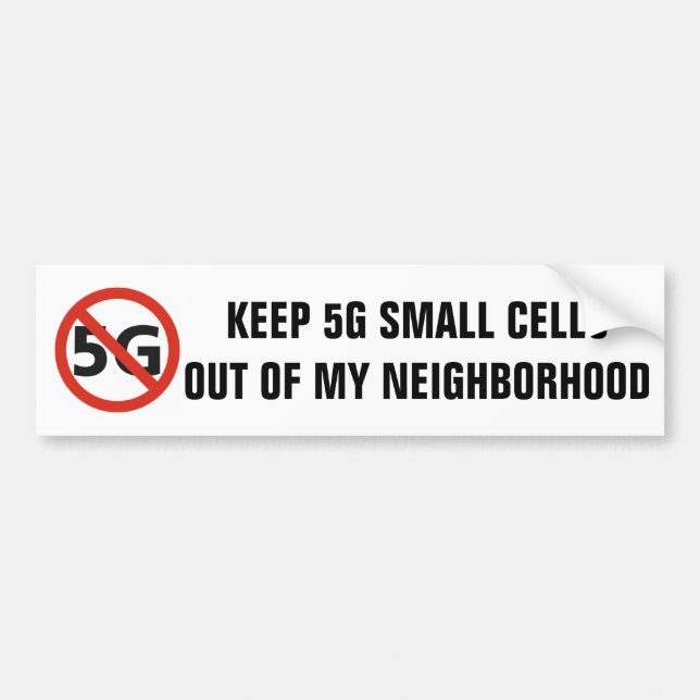 5G, nicht in meinem Nachbarschafts-Autoaufkleber Autoaufkleber (Vorne)