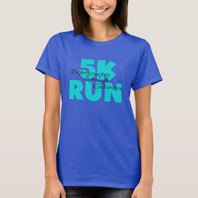 5K Lauf Aqua Sports Running T-Shirt (Vorderseite)