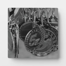 5K Laufende Medaillen B&W-Foto