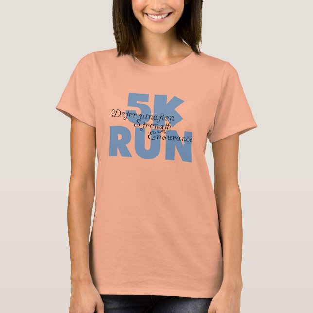 5K Run Blue T-Shirt (Vorderseite)
