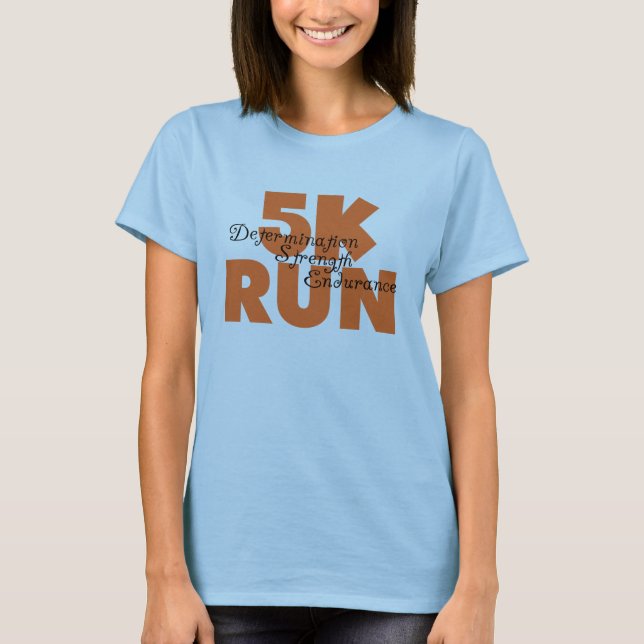 5K Run Orange T-Shirt (Vorderseite)