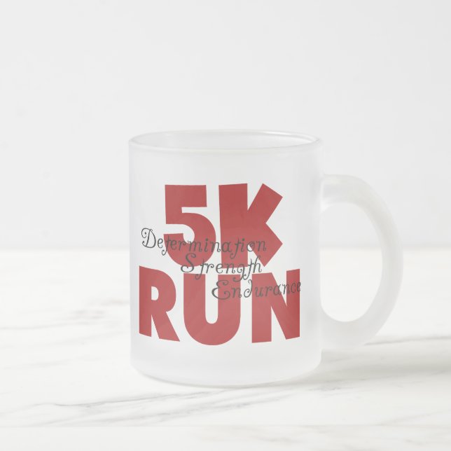 5K Run Red Mattglastasse (Rechts)