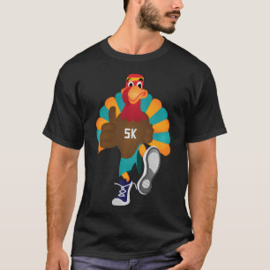5K Türkei Trot Squad Pilgrim Erntedank läuft T-Shirt