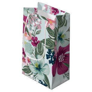 5lx3bx8.5h Kleine Geschenktüte Tropische Blumen au