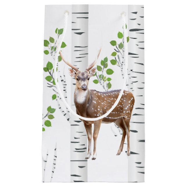 5lx3wx8.5h kleine Geschenktasche Hirsch Dock Buck  Kleine Geschenktüte (Vorderseite)
