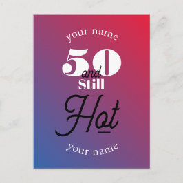 5O und immer noch heiß Postkarte
