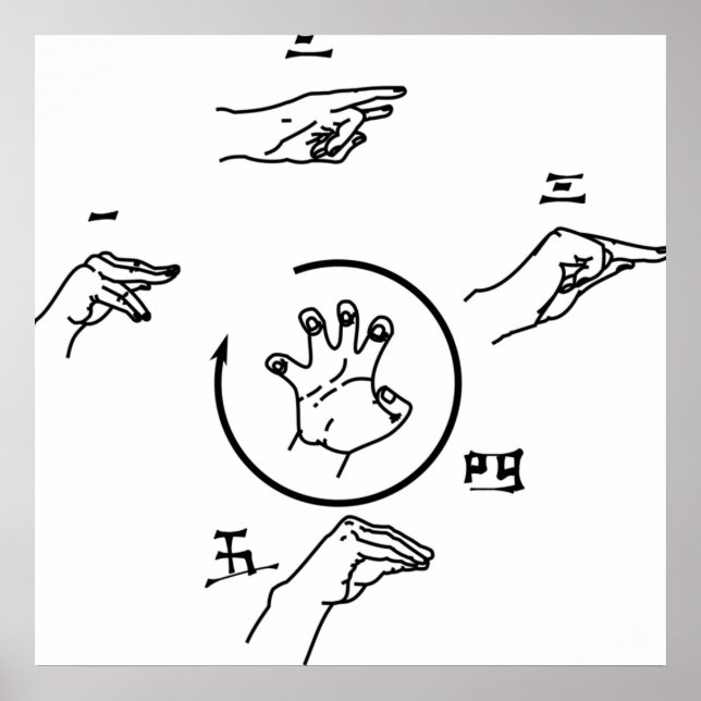 5Point Palm Explosion Herztechnik Poster (Vorne)