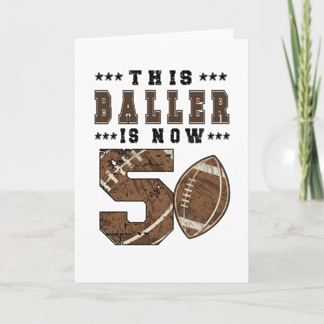 5th Birthday Gift Football Player 5 Year Old Boy Karte (Vorderseite)