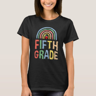 5th Crew Fünfte-Klasse-Trupp Schüler & Lehrer Rück T-Shirt