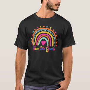 5th Grad Teacher Leopard Rainbow First Day O T-Shirt