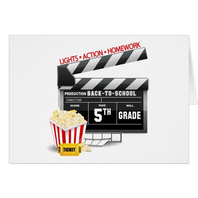 5th Grade Movie Clapboard (Vorderseite (Horizontal))