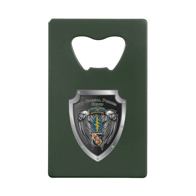 5th Special Forces Group (Airborne)  Geldbeutel Flaschenöffner (Vorderseite)