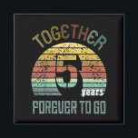 5th Years Wedding Anniversary For Couple Matching  Magnet<br><div class="desc">5th Years Wedding Anniversary For Couple Matching Five</div>