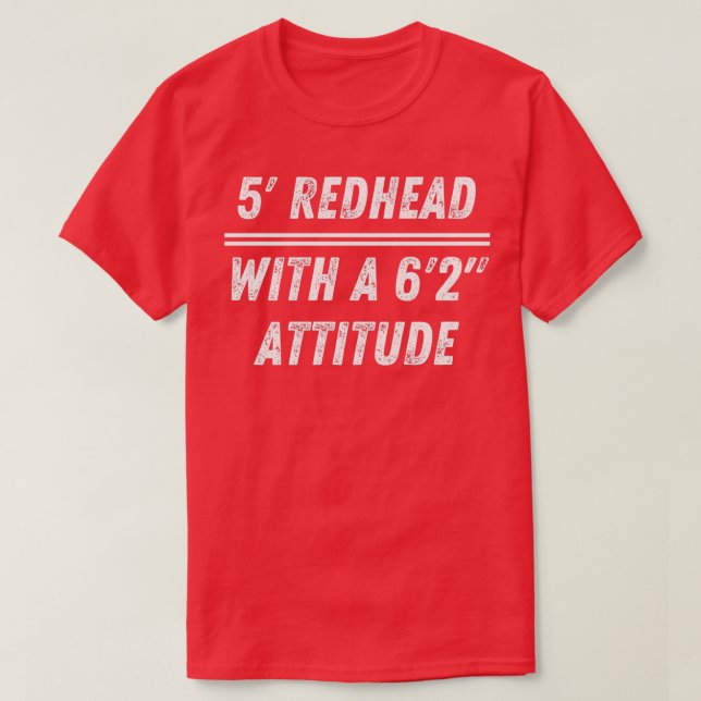 5x27 Redhead mit Einstellung T-Shirt (Design vorne)