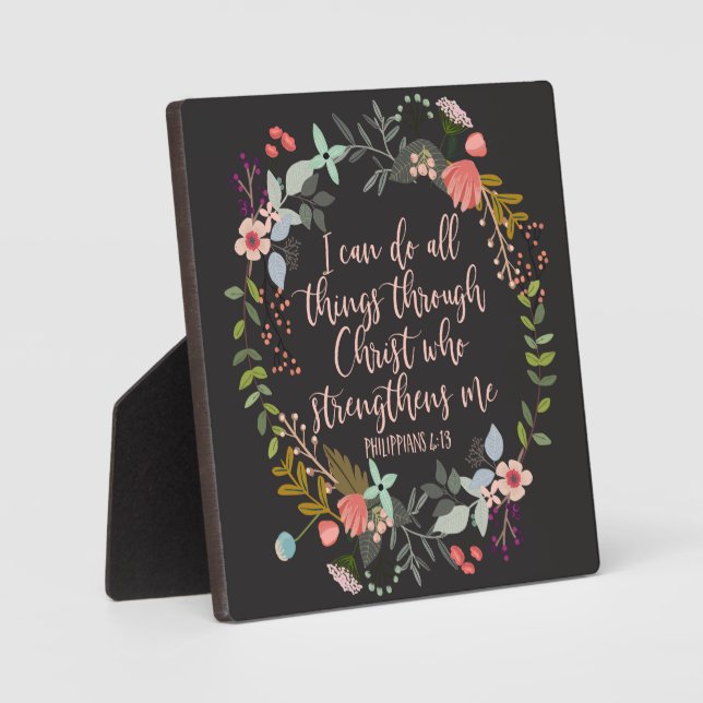 5x5 Alles durch Christus Philippians Bibel Fotoplatte (Vorderseite)
