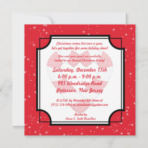 5x5 Herr & Mrs Claus Christmas Party Einladung
