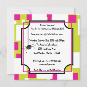 5x5 Hexerei Ways Halloween-Party Einladung