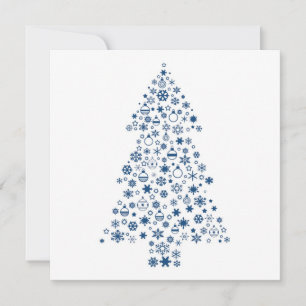 5x5 Weihnachtsbaumkarte Einladung