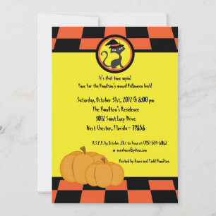 5x5 Witching-Stunden-Halloween-Party Einladung