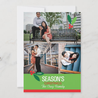 5x7 3 Foto Holly Design Flachkarte