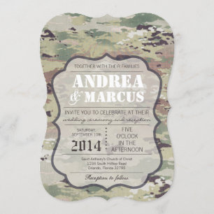 5x7 Armée de l'air Force OCP Camo Faire-part de ma