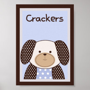 5x7 "Cracke" Graham-Cracker-Baby-Bettwäsche-Wandku Poster