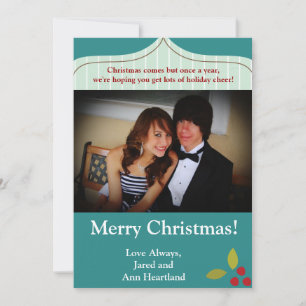 5x7 Cranberry Christmas Invitation