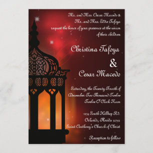 5x7 Faire-part de mariage marocain indien