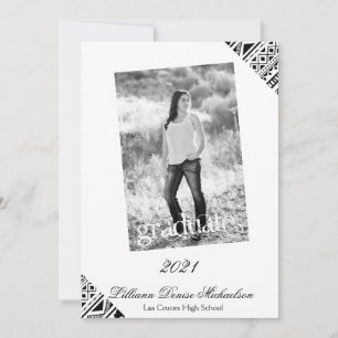 5x7 Faire-part principal Boho Buffalo Tribal Patte