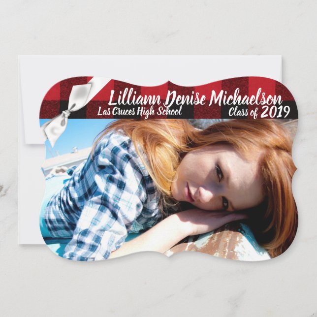 5x7 Faire-part principal Bonnet d'ours plat de Buf (Devant)