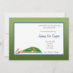 5x7 folâtre le faire-part de naissance bas de